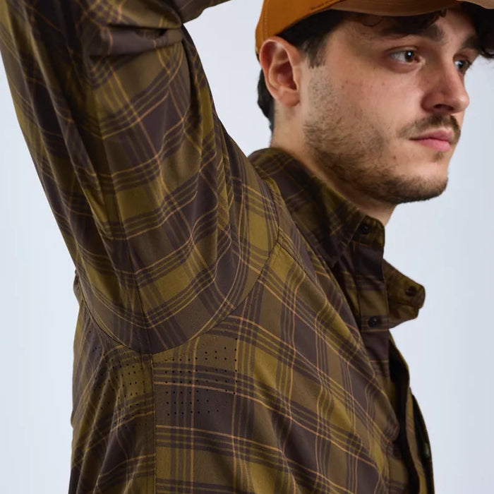 Pinewood Abisko Trekking InsectSafe L/S Shirt Herr D.Olive