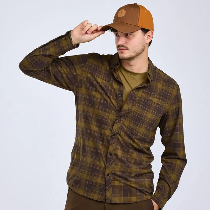 Pinewood Abisko Trekking InsectSafe L/S Shirt Herr D.Olive
