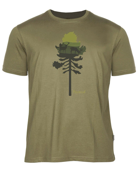 Pinewood Finnveden Recycled Outdoor T-shirt olivgrön