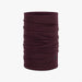 Buff Merino Lightweight Neckwear Solid Garnet halsvärmare i merinoull
