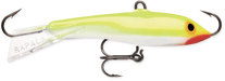 Rapala Jigging Rap balansare för isfiske, färg Silver Fluorescent Chartreuse (SFC)