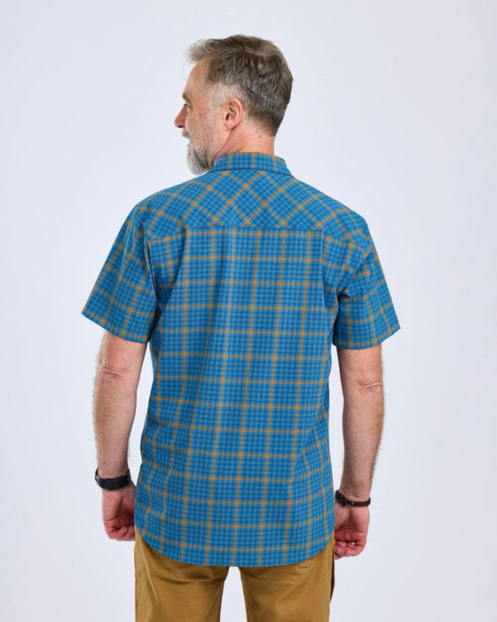 Pinewood Outdoor Kortärmad Skjorta blå