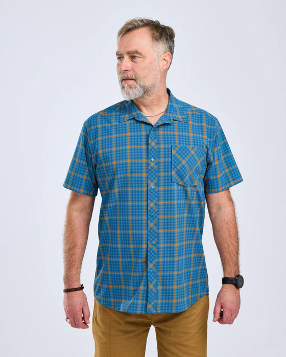 Pinewood Outdoor Kortärmad Skjorta blå