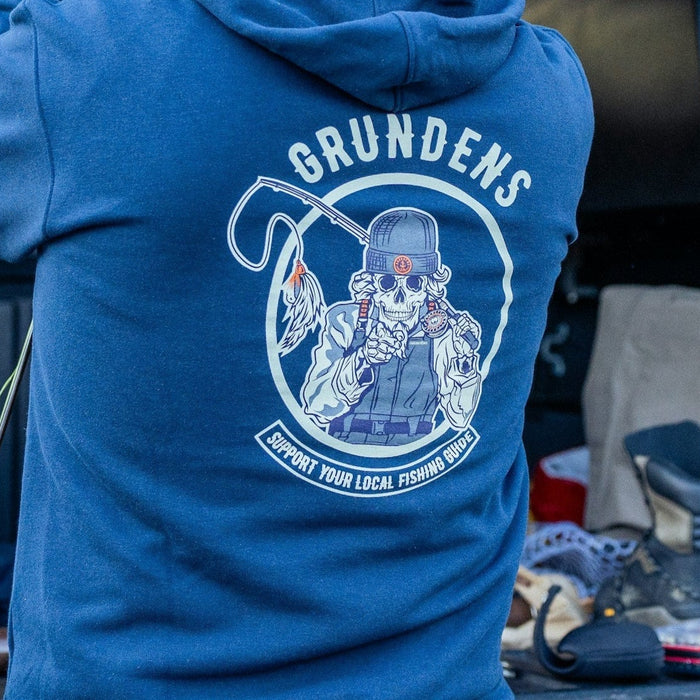 Grundéns Displacement DWR Hoodie Support Local Fishing Guides