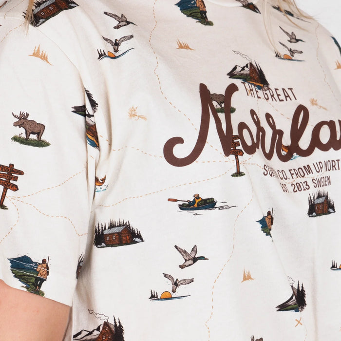 Sqrtn Great Norrland T-Shirt - Karte Cream