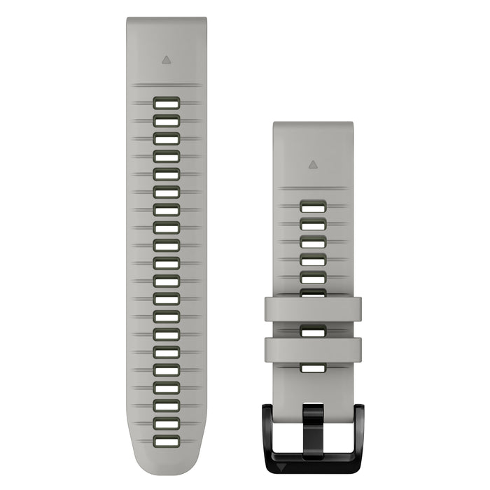 Garmin QuickFit® 22 klockarmband Dimgrå/Mossgrön Silikon