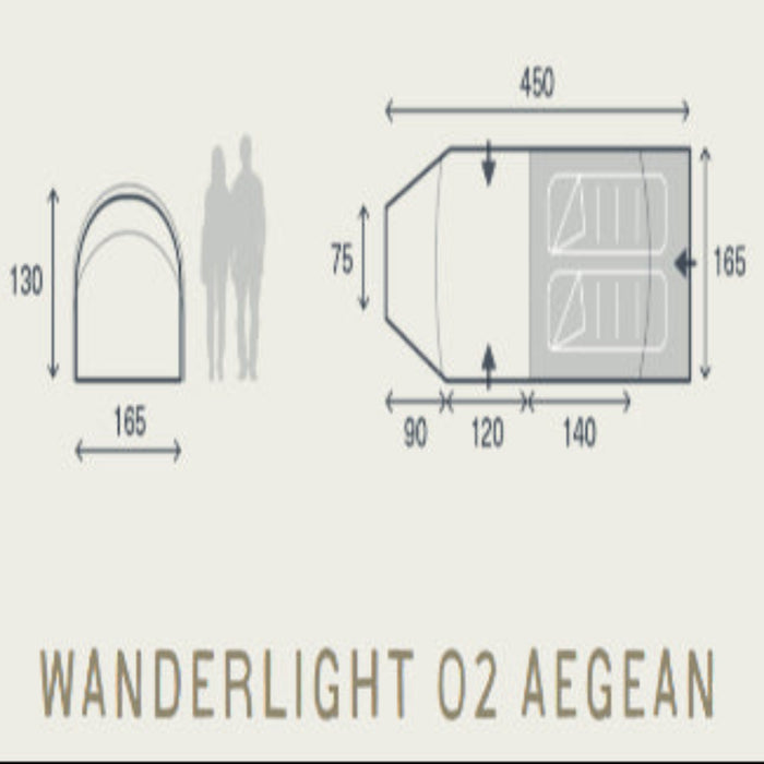 Kampa Wanderlight 02 Tält