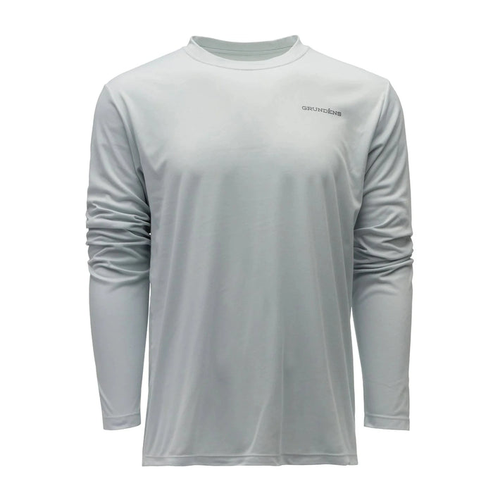 Grundéns Logo Anchor LS Tech Tee Grey Mist