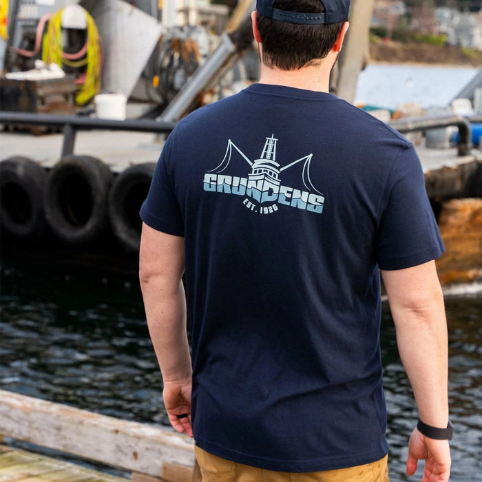 Grundéns Logo Boat SS T-shirt Dark Navy