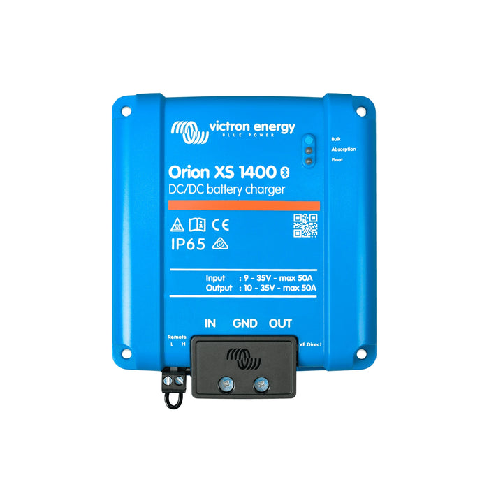 Victron Energy Orion XS 1400 DC-DC-batteriladdare, sedd framifrån