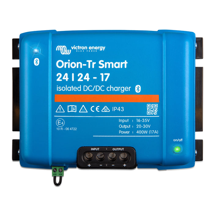 Victron Energy Orion-Tr Smart 24/24-17A DC-DC-laddare, sedd framifrån