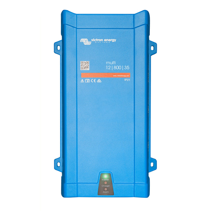 Victron Energy MultiPlus 12/800/35-16 växelriktare och laddare, sedd framifrån