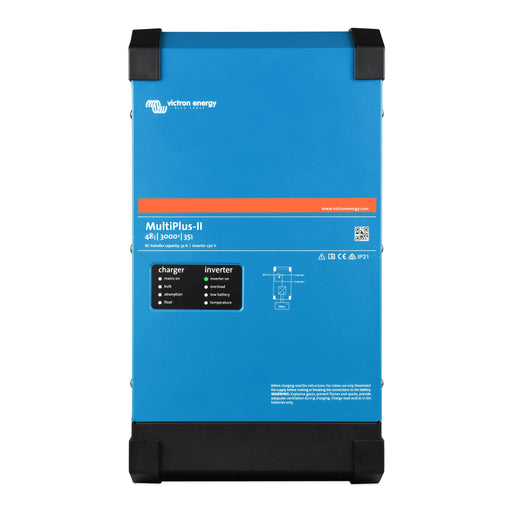 Victron Energy MultiPlus-II 48/3000/35-32 växelriktare och laddare, sedd framifrån
