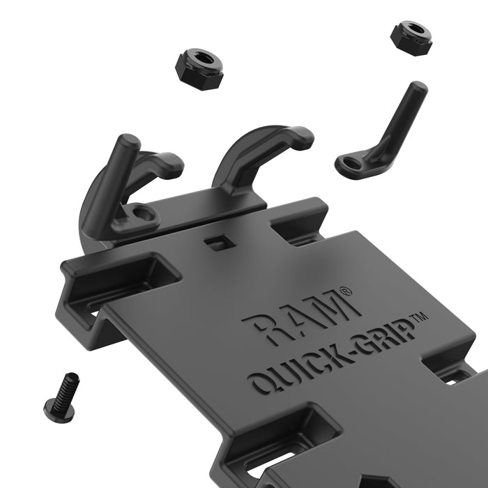 RAM Mounts Quick-Grip™ XL Mobilhållare Vibe-Safe™ Styrfäste U-Bult Kort Arm (B-kula)