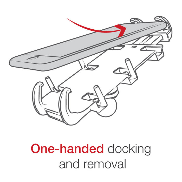 RAM Mounts Quick-Grip™ XL Mobilhållare Styrfäste U-Bult Kort Arm (B-kula)