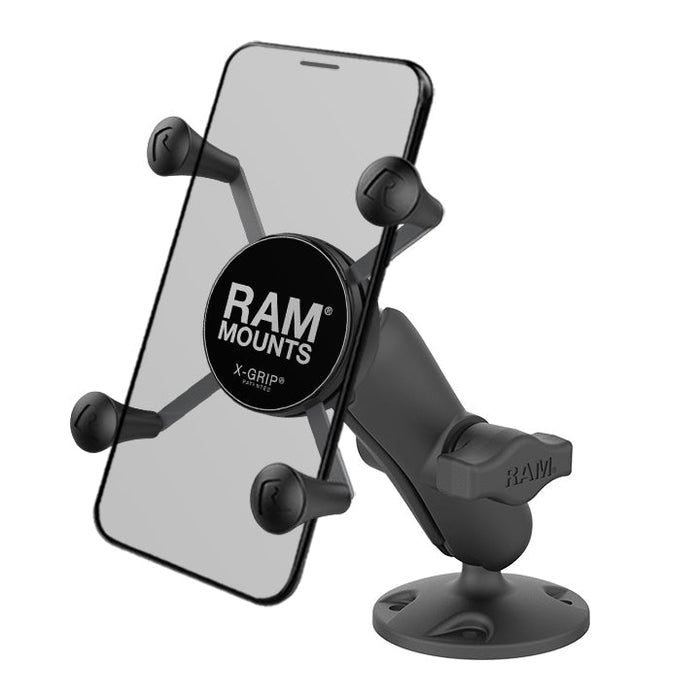 RAM Mounts X-Grip® Telefonhållare med Skruvfäste och Medellång Arm (B-kula)