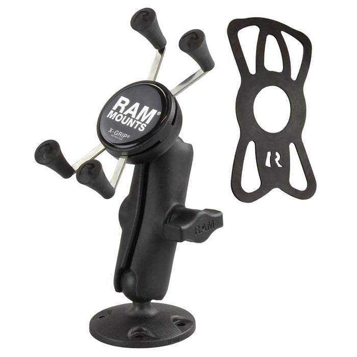 RAM Mounts X-Grip® Telefonhållare med Skruvfäste och Medellång Arm (B-kula)