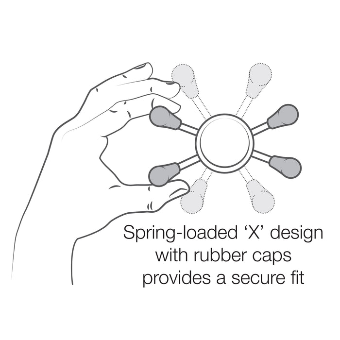 RAM Mounts X-Grip® Telefonhållare med Twist-Lock™ Sugpropp och Medellång Arm (B-kula)