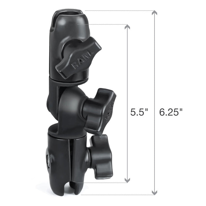 RAM Mounts Komposit Dubbelsocket Vrid- och Spärrarm 15,9 cm (B-kula)