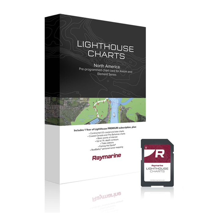 Raymarine Lighthouse sjökort över Norra Europa förladdat