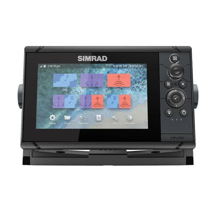 Simrad Cruise 7 med base chart och 83/200-ekolodsgivare