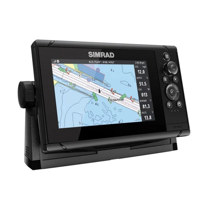 Simrad Cruise 7 med base chart och 83/200-ekolodsgivare
