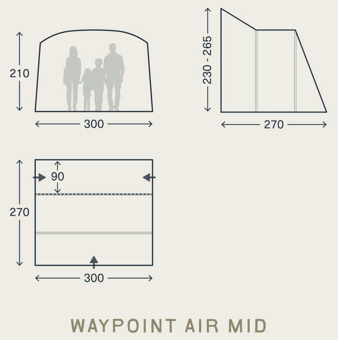 Kampa Waypoint Air Mid