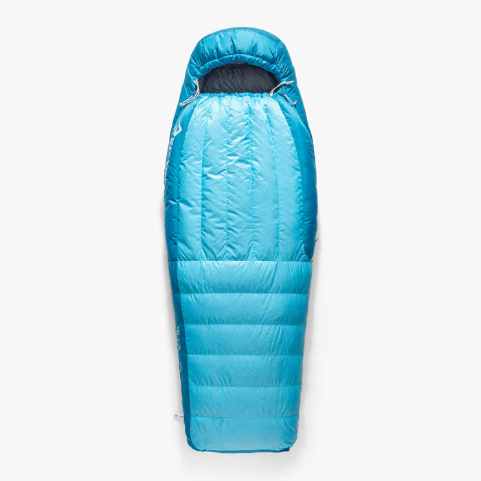 Sea to Summit Trek Women's dunsovsäck -1C/30F i färgen Blue Atoll sedd framifrån