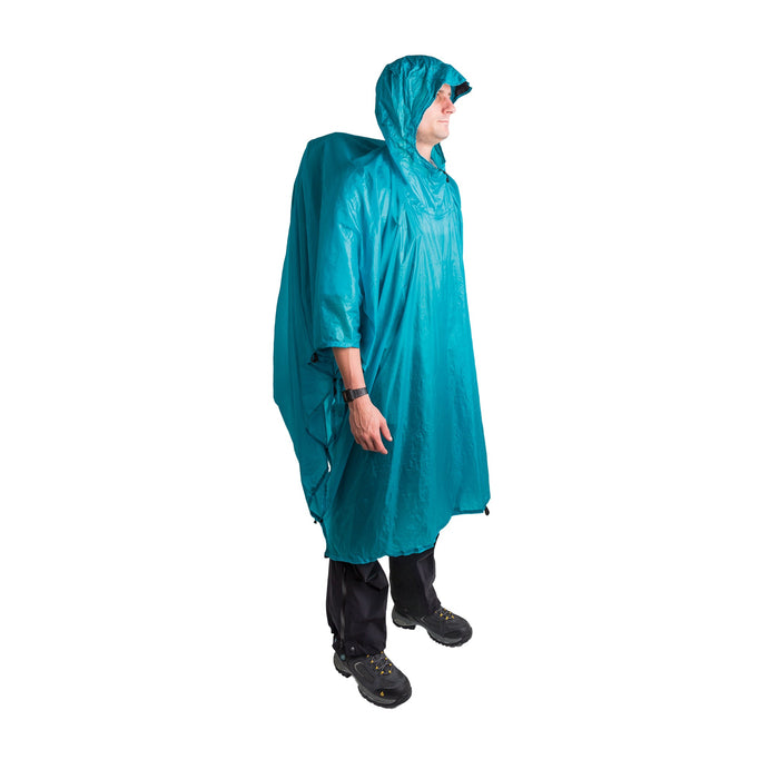 Sea to Summit 15D Ultrasilicone Poncho Tarp Blue, bärs