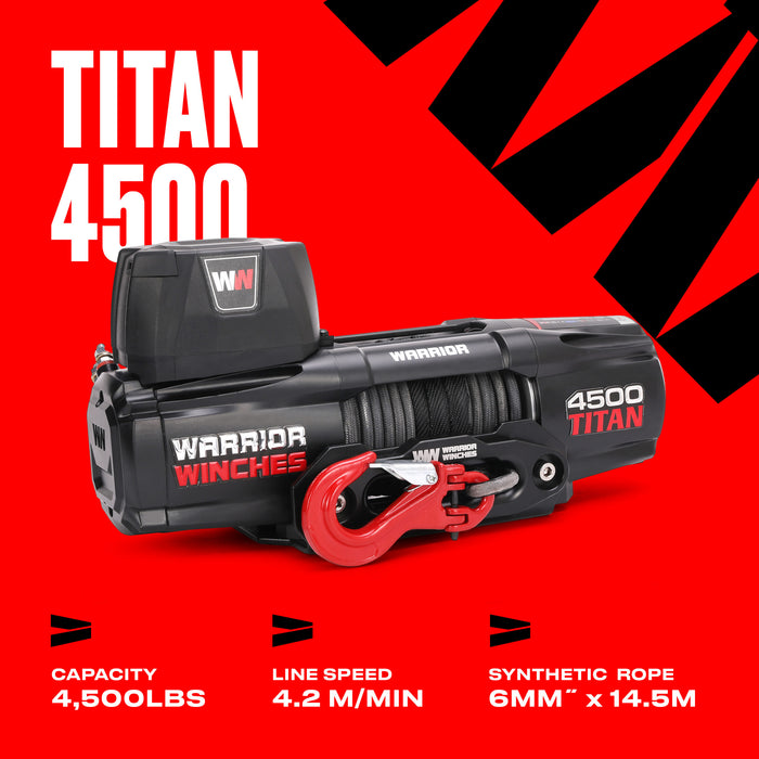 Warrior Winches Titan 4500 Elektrisk vinsch 24V - Armortek Extreme