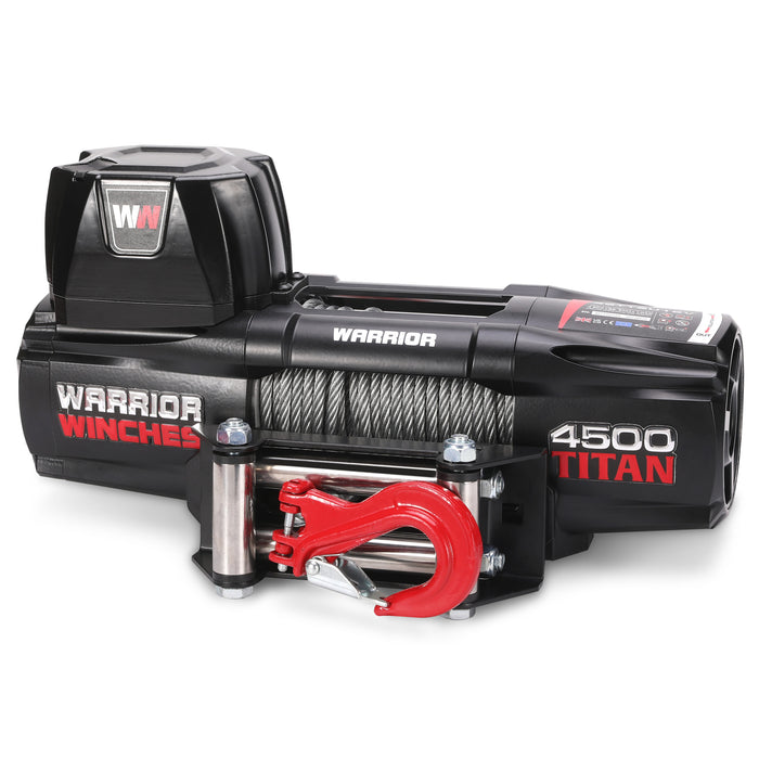 Warrior Winches Titan 4500lb Vinsch 24V - Stålvajer