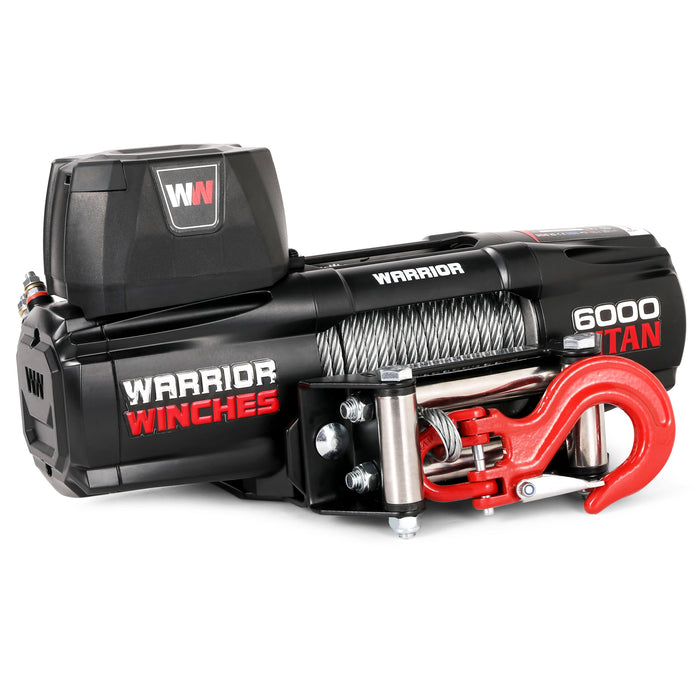Warrior Winches Titan 6000lb Vinsch 12V - Stålvajer
