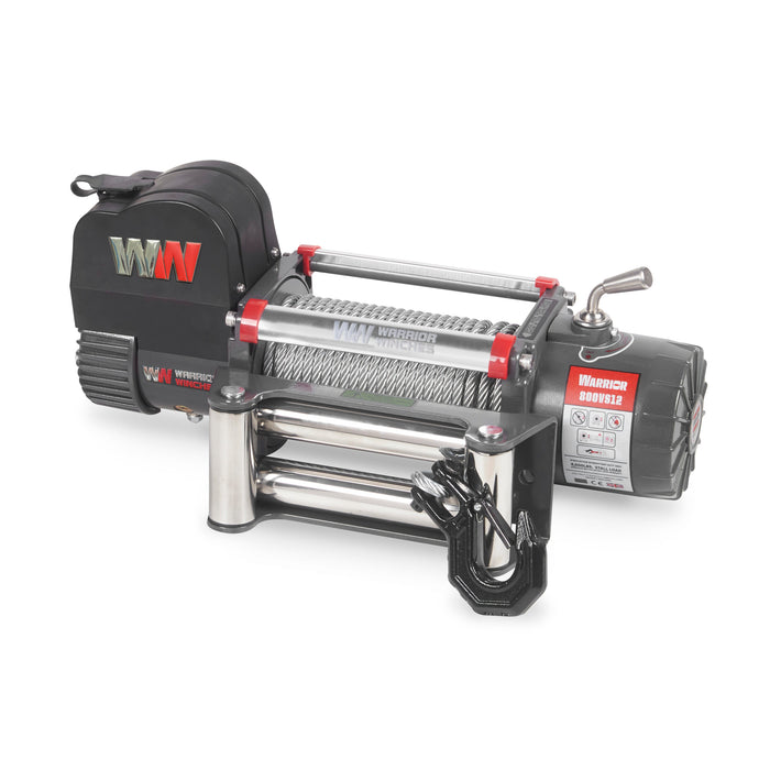 Warrior Winches Samurai 8000lb Premium Vinsch 12V - Stålvajer