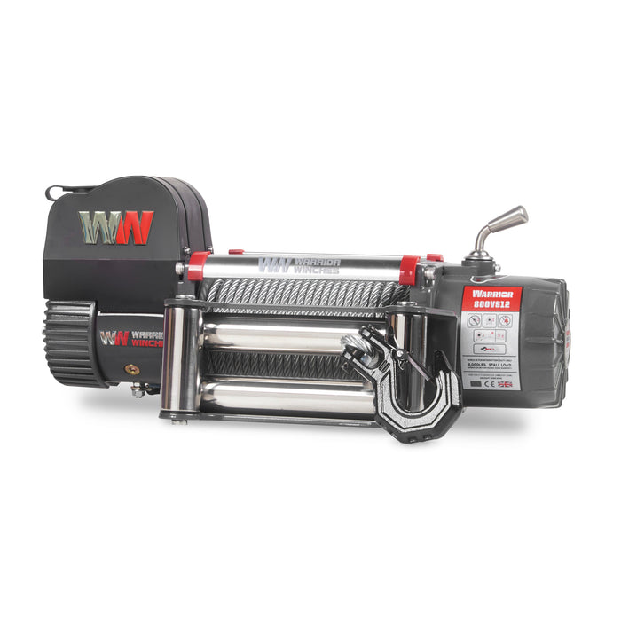Warrior Winches Samurai 8000lb Premium Vinsch 12V - Stålvajer