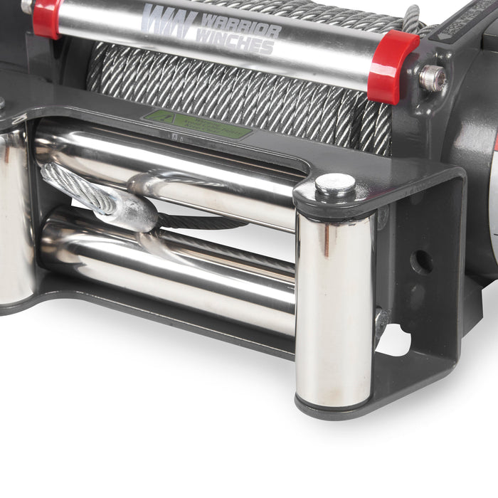Warrior Winches Samurai 8000lb Premium Vinsch 12V - Stålvajer
