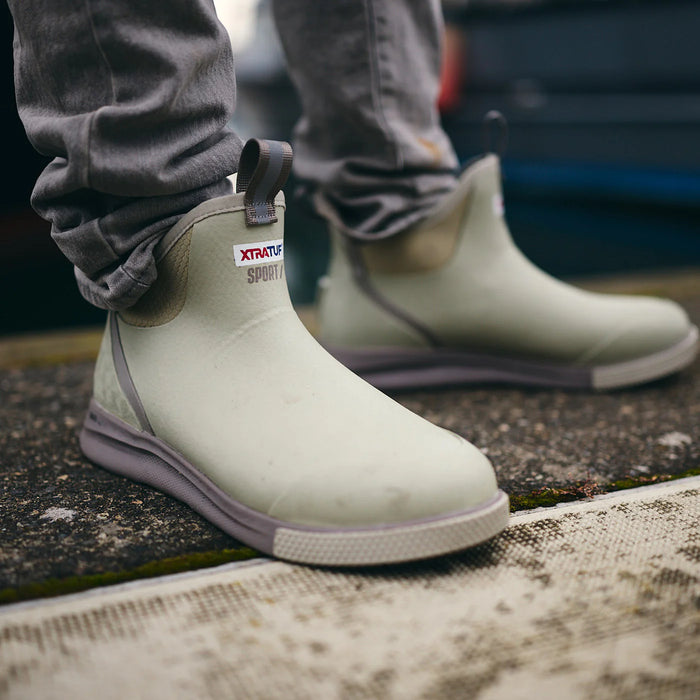 XTRATUF Men's Ankle Deck Boot Sport Stone