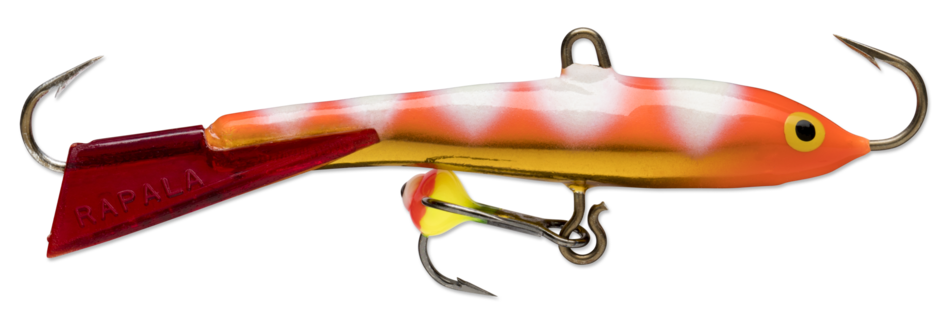 Rapala Jigging Rap WH 5 cm balansare för isfiske, färg Glow Zebra Fluorescent Red (GZFR)