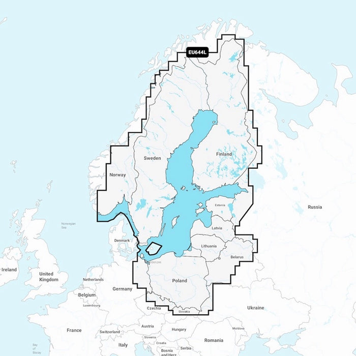 Garmin Navionics+ NSEU644L - Östersjön (Baltic Sea)