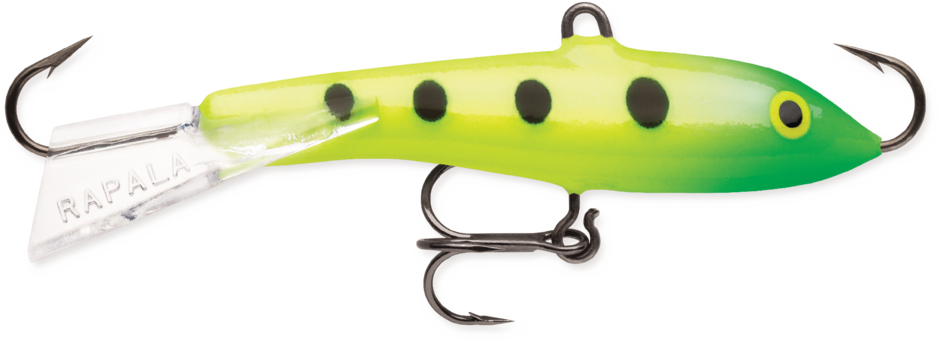 Rapala Jigging Rap 7 cm balansare för isfiske, färg Glow Slimy Lime (GSLM)