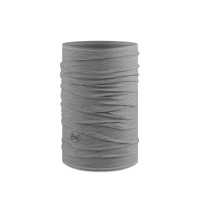 Buff Merino Lightweight Neckwear Solid Light Grey halsvärmare i merinoull