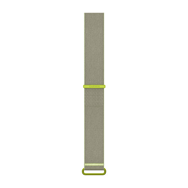 Garmin CIRQA armband i Citrongrå, storlek L–XL, sett framifrån
