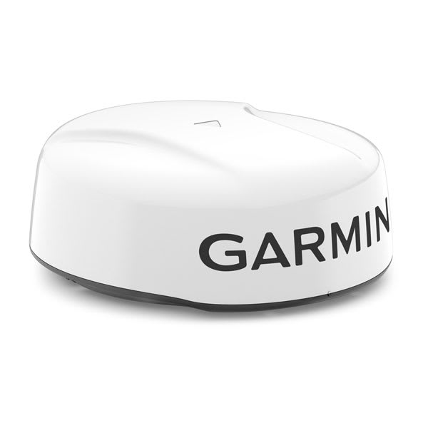Garmin GMR 24 xHD3 radome, 24-tums radom för öppen radarantenn, sedd framifrån