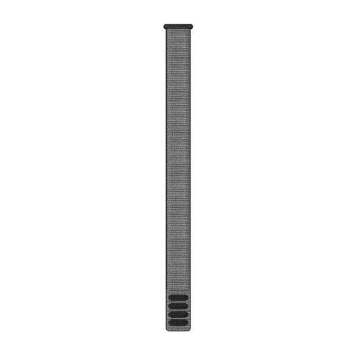 Garmin UltraFit nylonarmband 22 mm i Grå, sedd framifrån