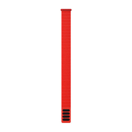 Garmin UltraFit nylonarmband 22 mm i Röd, sedd framifrån