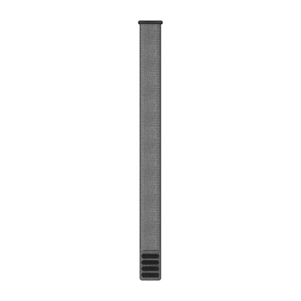 Garmin UltraFit nylonarmband 26 mm i Grå, sedd framifrån