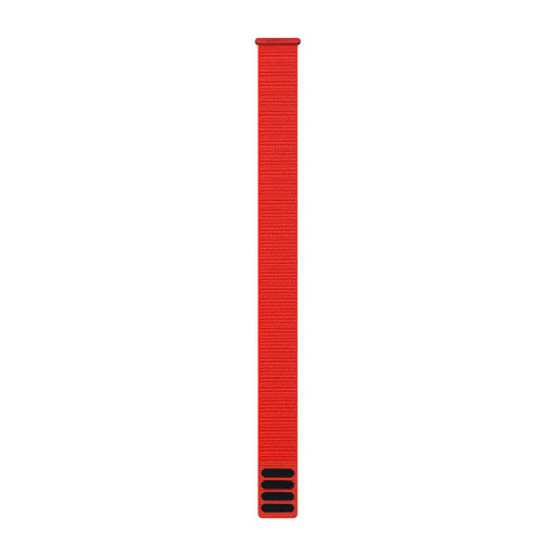 Garmin UltraFit nylonarmband 26 mm i Röd, sedd framifrån