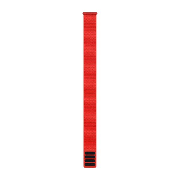 Garmin UltraFit nylonarmband 26 mm i Röd, sedd framifrån