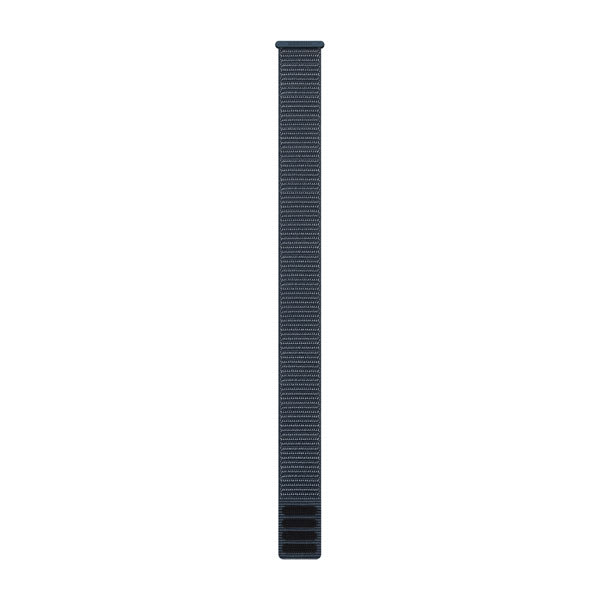 Garmin UltraFit nylonarmband 26 mm i Granitblå, sedd framifrån