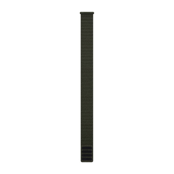 Garmin UltraFit nylonarmband 26 mm i Mossa, sedd framifrån