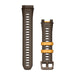Garmin klockarmband 22 mm med metallspänne till Instinct 3 45 mm och Instinct Crossover AMOLED, Chokladbrun